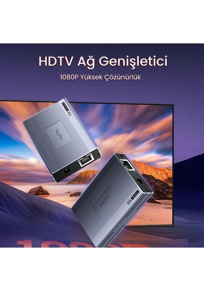 Lexroo 1080p Full Hd 60hz Hdmı Extender 60 Metre Cat5e/6 Klavye Mouse Hdmı Menzil Genişletici