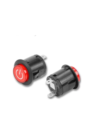 Be-180e 26mm Yaylı Rocker Buton Işıksız Power Simgeli 2 Bacaklı