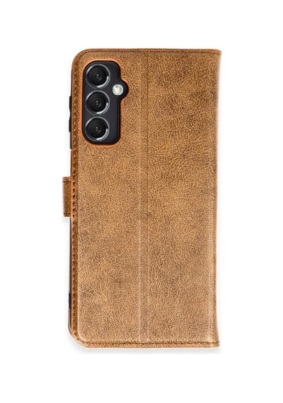 Cosmotex Newface Samsung Galaxy Uyumlu  M34 5g Kılıf Trend S Plus Kapaklı Kılıf - Taba
