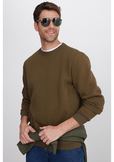 Tudors Unisex Relax Fit Rahat Kesim Pamuklu 3 İplik İçi Polarlı Yeşil Bisiklet Yaka Sweatshirt-37020 Yeşil Tudors Unisex Relax Fit Rahat Kesim Pamuklu 3 İplik İçi Polarlı Yeşil Bisiklet Yaka Sweatshirt-37020 Yeşil