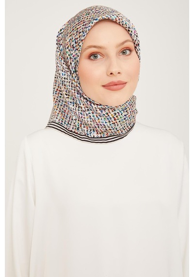 Armine İpek Eşarp Nostalji - 9013-04 Ekru Twill 04