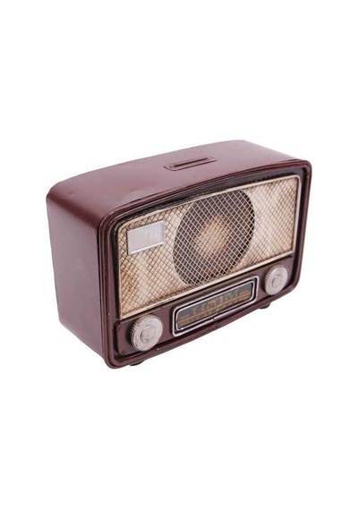 Dekoratif Metal Radyo Kumbara 1210b-1102 1 Adet
