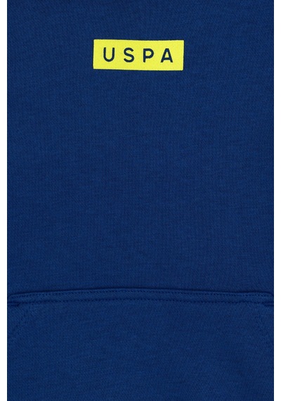 U.S. Polo Assn. Erkek Çocuk İndigo Kapüşonlu Sweatshirt 50293515-VR028