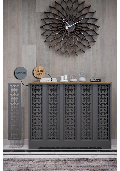 Dekoratif Petek Dolabı Kalorifer Peteği Kapatma Ünitesi Modern Tasarım İç Ölçü 96 Cm Dış Ölçü 100 Cm Petek 96 Antrasit Üstü Çam D5 Dekoratif Petek Dolabı Kalorifer Peteği Kapatma Ünitesi Modern Tasarım İç Ölçü 96 Cm Dış Ölçü 100 Cm Petek 96 Antrasit Üstü Çam D5