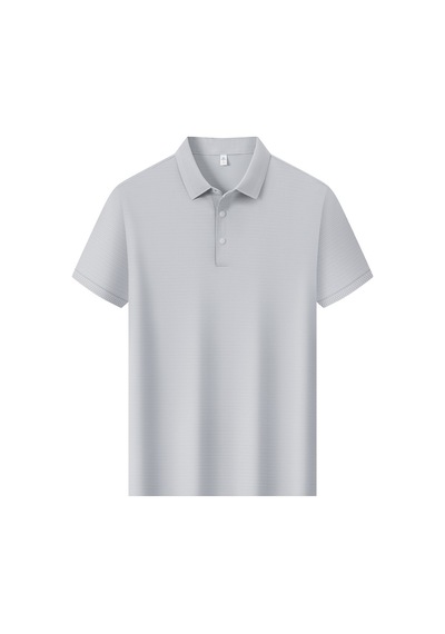 New Performance Premium Polo T-shirt 88.6% Nylon 11.4% Spandex Gri