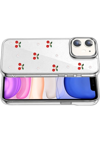 Apple Uyumlu iPhone 11 Fiyonk Desenli Kapak - Desen 9 - Desen 9
