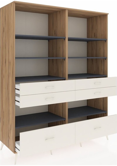 Kronos Gardrop 8 Raflı 6 Çekmeceli 176x59x221 Çam-antrasit/aytaşı Antrasit/aytaşı Kronos Gardrop 8 Raflı 6 Çekmeceli 176x59x221 Çam-antrasit/aytaşı Antrasit/aytaşı