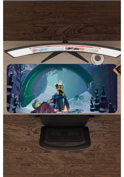 Risk Of Rain Kaymaz Dikişli Kauçuk Oyuncu Mousepad V4 - 90x40 Xxl Gaming Mouse Pad Fare Altlığı