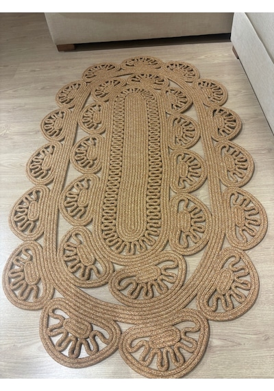 Mavaux Tiradia Hasır Jüt Kilim Halı Bej - Açık Bej