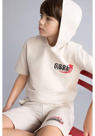 Defacto Sweatshirt Kumaşı 2li Takım Erkek Çocuk H0327a826smgr503 Gri-gr503
