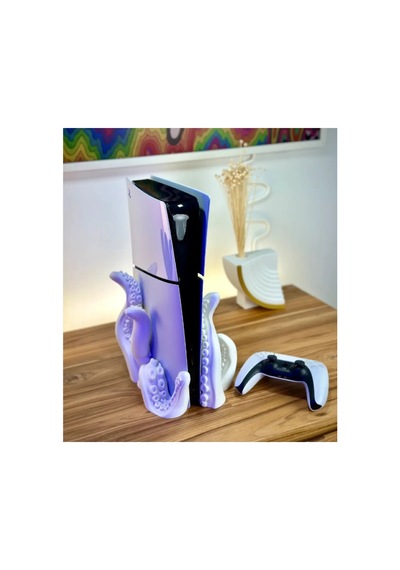 Ps5 Slim Playstation 5 Slim Cd Disk Versiyon Uyumlu Ahtapot Dikey Tentacle Vertical Stand