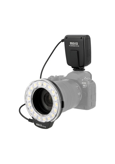 Makro Halka Flaş Fc-110 Halka Lamba, Nikon Dslr Slr Kameralar İçin Uygun, Flaş Ve Sürekli Işık, Video Çekimleri İçin De Uygundur