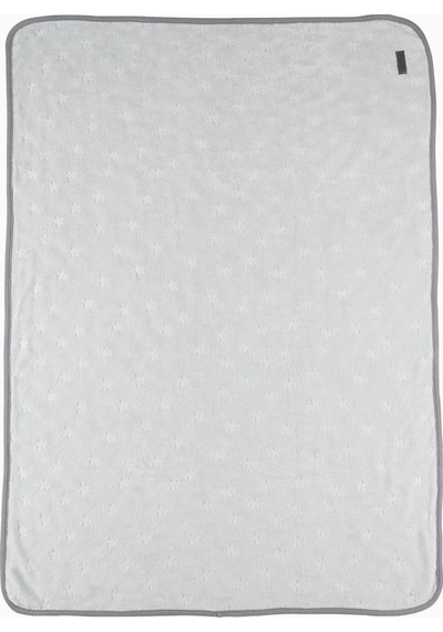 Çift Katlı Bebek Battaniyesi Üçgen Yıldız Desenli Yeşil 80X100 Cm - Yeşil