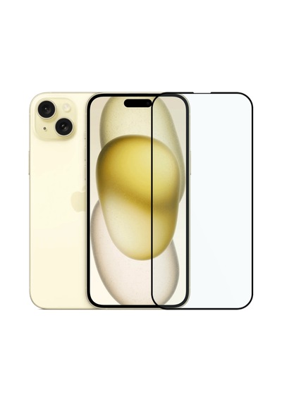 Safeus Tam Kaplayan Parmak İzi Bırakmayan Safir Ekran Koruyucu Cam Apple iPhone 15 Uyumlu İle