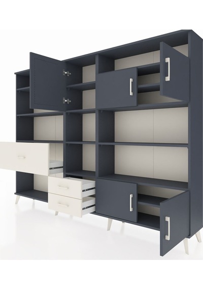 Arges Dolap 13 Raflı 3 Çekmeceli 5 Kapaklı 220x30x163 Antrasit-antrasit/aytaşı Antrasıt/aytası - Antrasıt Arges Dolap 13 Raflı 3 Çekmeceli 5 Kapaklı 220x30x163 Antrasit-antrasit/aytaşı Antrasıt/aytası - Antrasıt