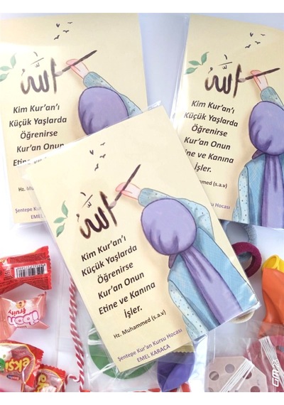 Kur'an Kursları İçin Çocuklarımıza Dağıtmalık Hediyeler 10 Paket