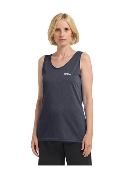 Jack Wolfskın Jack Wolfskin Crosstrail Tank Kadın Mavi Tişört 1388 Lacivert