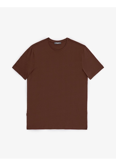 Pierre Cardin Erkek Koyu Kahverengi Tişört Basic 50325299-vr084