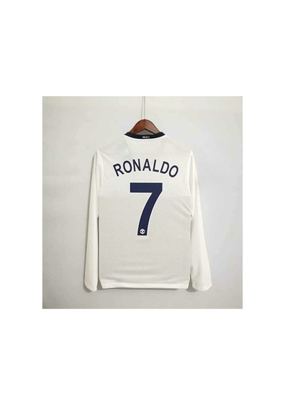Manchester United 2008/2009 Sezonu Cristiano Ronaldo 7 Nostalji F Beyaz