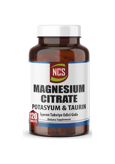 Ncs Magnezyum Sitrat Potasyum Taurin İçeren Takviye Edici Gıda 120 Tablet