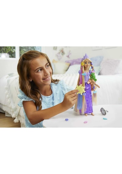 Disney Prenses Renk Değiştiren Sihirli Saçlı Rapunzel - Hlw18