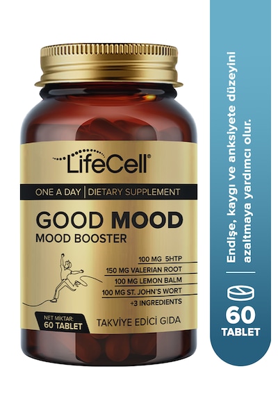 Good Mood Booster 5Htp Ve Valerian İçen Takviye Edici Gıda 60 Tablet