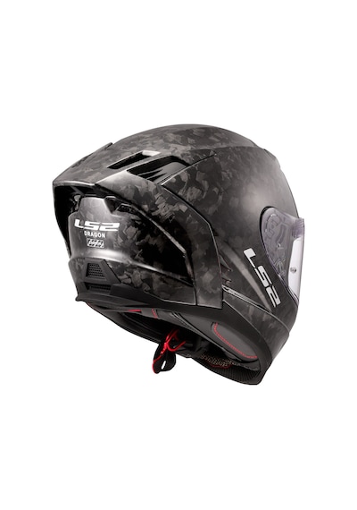 Ls2 Dragon Karbon Forged Kask Siyah
