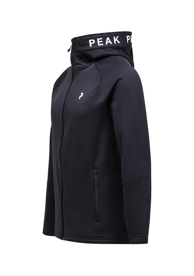 Peak Performance Rider Zip Hood Erkek Siyah Outdoor Polar G79942030 Siyah