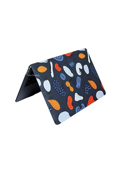 Macbook Air 13 Kılıfı A2337 M1 A2179 A1932 Uyumlu Özel Sanatsal Desenli Hard Case Sert Koruyucu Kapak Mat Yüzey Çizilmeye Dayanıklı Siyah