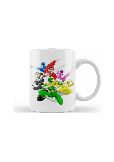 Power Rangers - Classic Team Kupa Bardak Porselen Karışık