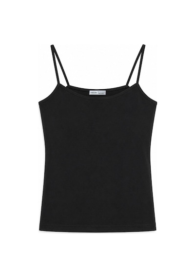 Vadon 1007 Kadın Pamuklu Slim Fit İnce Askılı Yumuşak Dokulu Basic Atlet Body Siyah