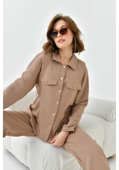 Ftz Women Kadın Pantolonlu Takım Camel 30727-camel Camel
