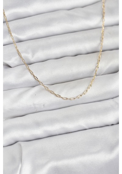 Cm 14k Gold Renk Ataç Zincir Model 60 Cm Kadın Kolye - Lisinya altın