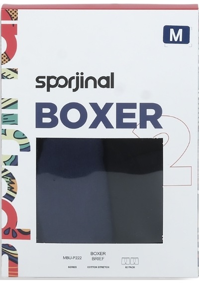 Sporjinal Erkek 2'li Boxer Mbu-p222 Çok Renkli