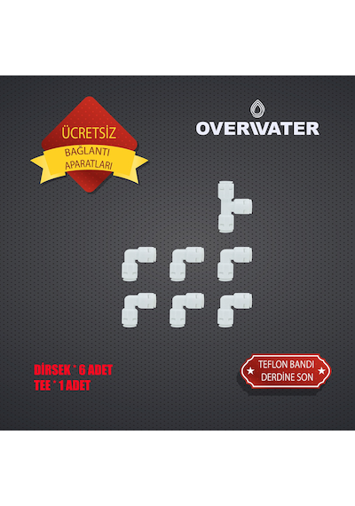OverWater Açık Kasa Su Arıtma Cihazı 7 Li Filtre Seti 11 Aşamalı Özel Sarım Membran Filtre