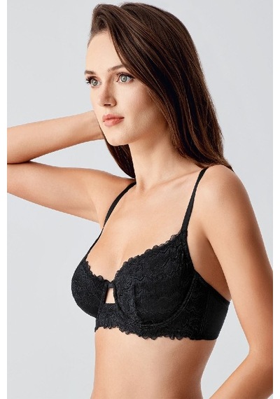 New Bra 33/34-8380 Telsiz Desteksiz Sütyen siyah