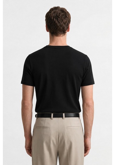 Antioch Pamuklu Erkek T-shirt Siyah