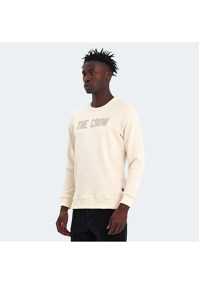 The Crow THE CROW Erkek  Ekru Sweatshirt