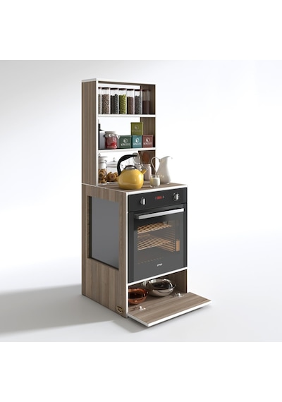 Kenzlife Ankastre Fırın Dolabı Hümeyra Crd 165x60x56 Mutfak Kapak
