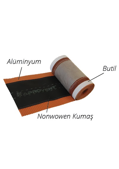 Kaprovent Plus Mahya Havalandırma Bandı Gül Kurusu 310mm X 5m