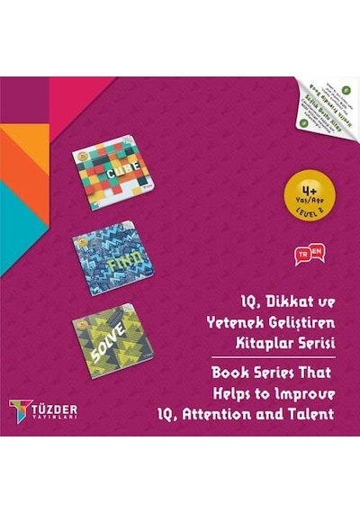 4+ Yaş Level-2 IQ Dikkat Ve Yetenek Geliştiren Kitaplar Serisi
