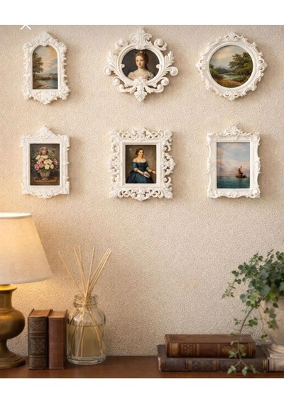 Housetrend Mini Çerçeveler 6 Lı Ev Dekorasyonu Museum Of Us Sevgililer Günü Mini Müze Dekoru Beyaz Sku: Smgstkae3b8bb39d