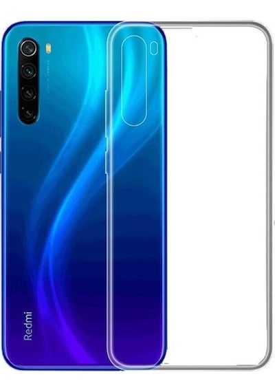 Xiaomi Redmi Note 8 Kılıf Şeffaf Silikon Kamera Korumalı 0,30 Mm