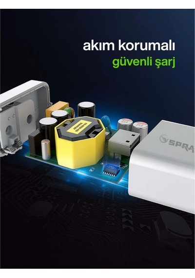 Sprange Ptx-120 120w Turbo Şarj- Usb-c Data & Şarj Kablo