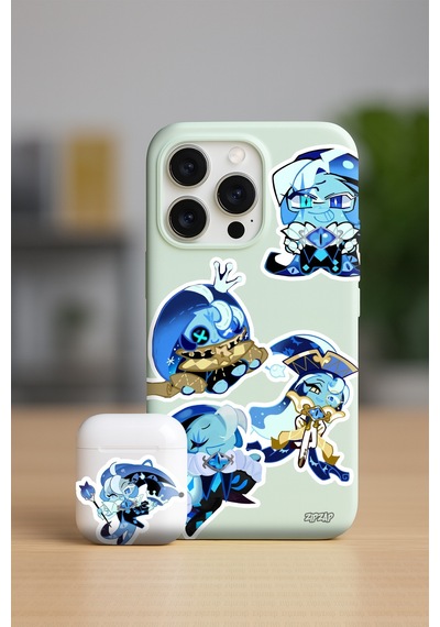 Shadow Milk Cookie Run Kingdom Oyun Telefon Laptop Bullet Journal Yapışkanlı Folyo Sticker Paketi 22 Adet Çok Renkli