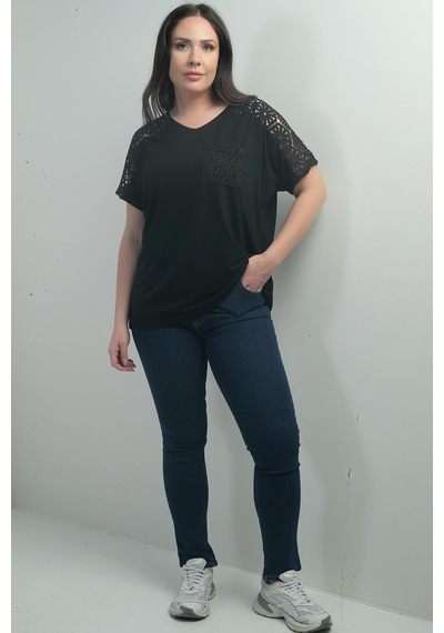 By Saygı Kadın Yüksek Bel Boru Paça Likralı Büyük Beden Kot Pantolon-40349 Koyu Lacivert By Saygı Kadın Yüksek Bel Boru Paça Likralı Büyük Beden Kot Pantolon-40349 Koyu Lacivert