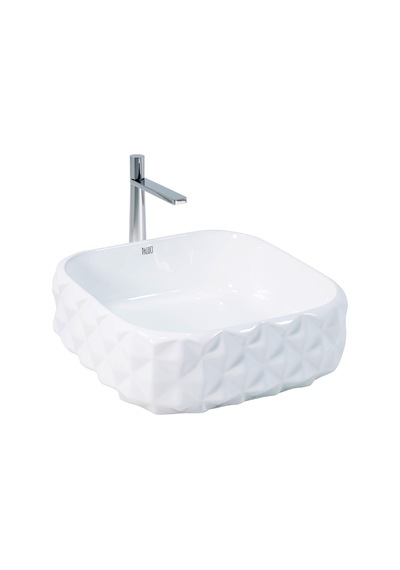 Paluci Leonardo White Kare Lavabo Sırlı