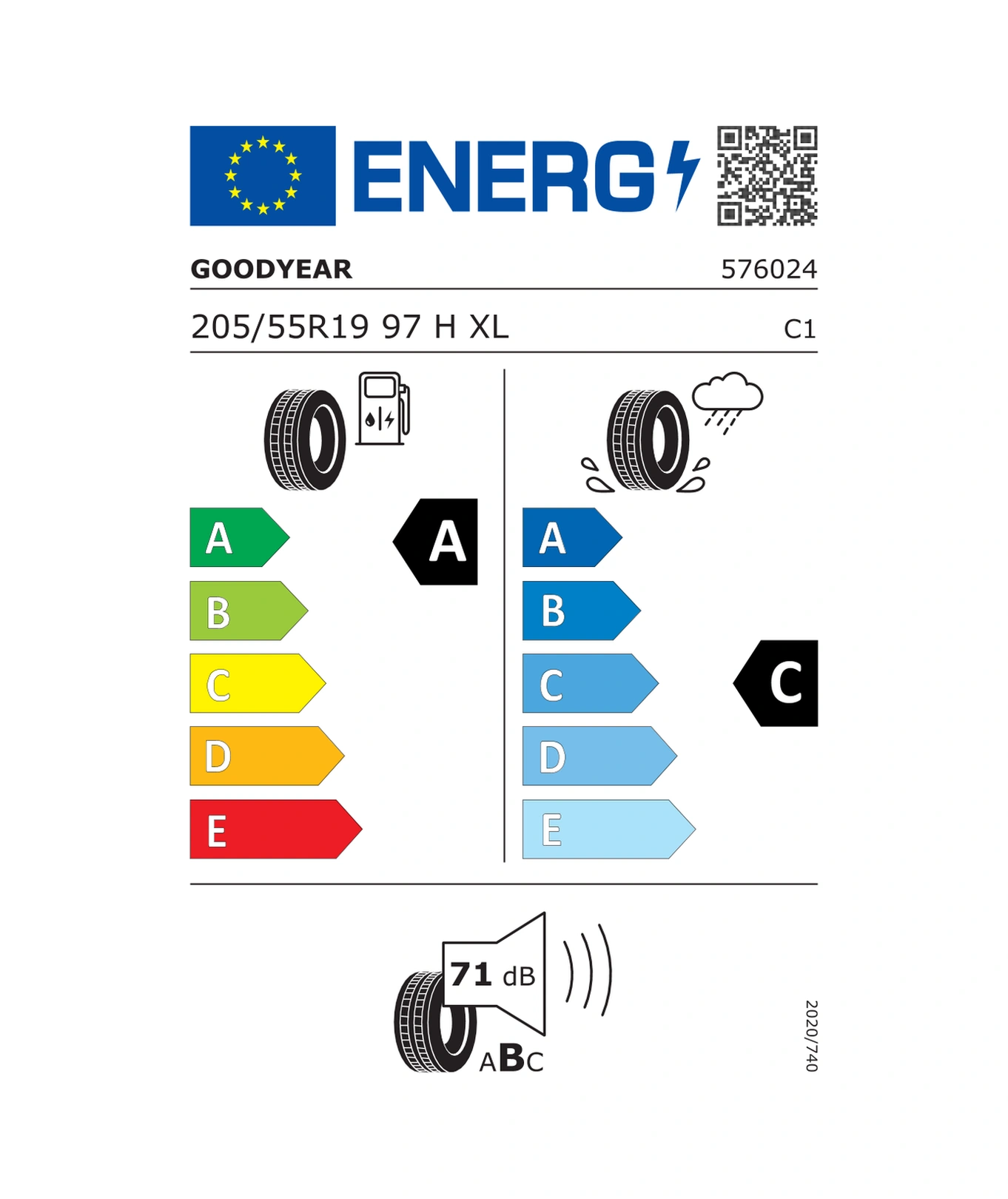 Goodyear 205/55R19 97H XL Efficientgrip Performance Fp Yaz Lastiği 2025