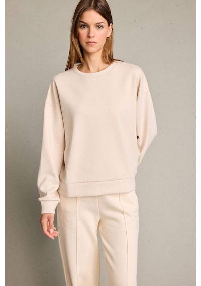 Defacto Bisiklet Yaka Modal Sweatshirt G2913ax25auer120 Ekru