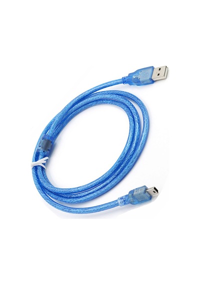 Usb 5 Pin Kablo Mini Usb 5 Pin Fitreli Şarj Data Kablosu - 50cm Hızlı Şarj Data Kablosu